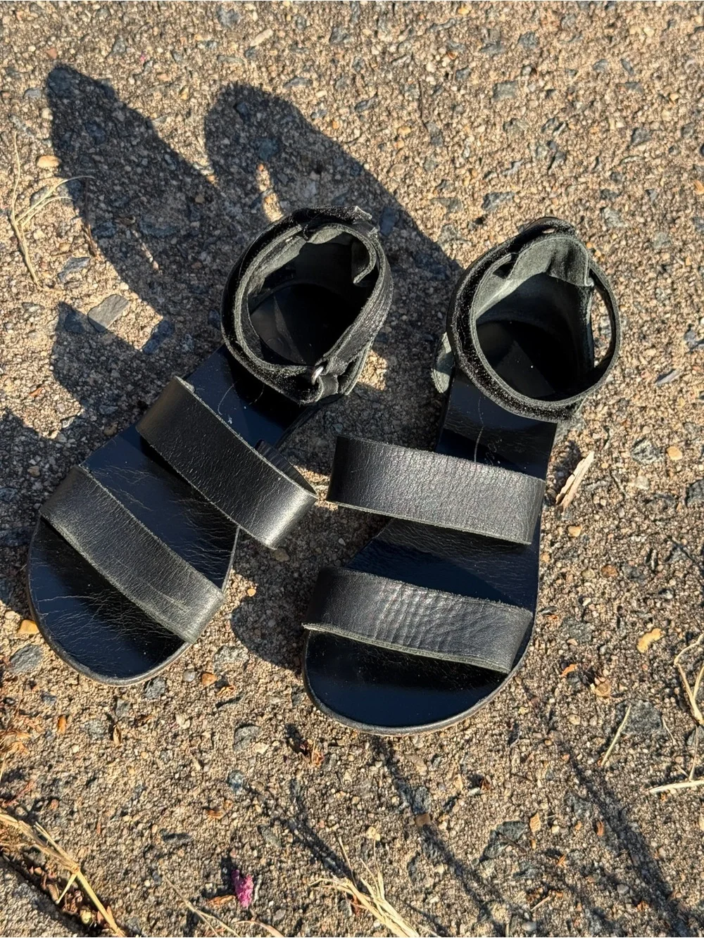 Bonpoint Paris Black Leather Ankle Strap Sandals EU 29 Kids US 11.5–12